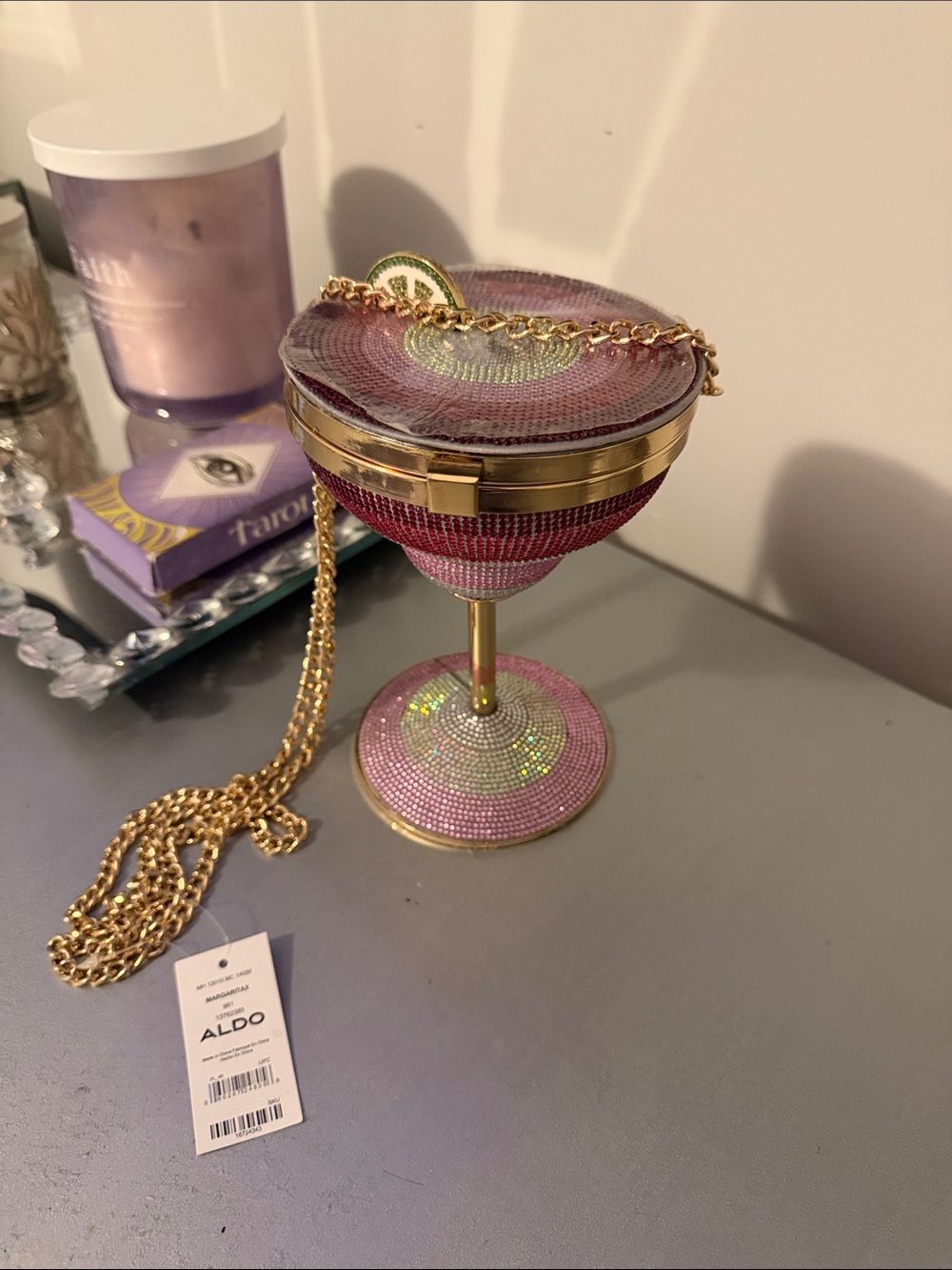 Aldo pink/gold Martini purse - Picture 6 of 7
